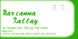 marianna kallay business card